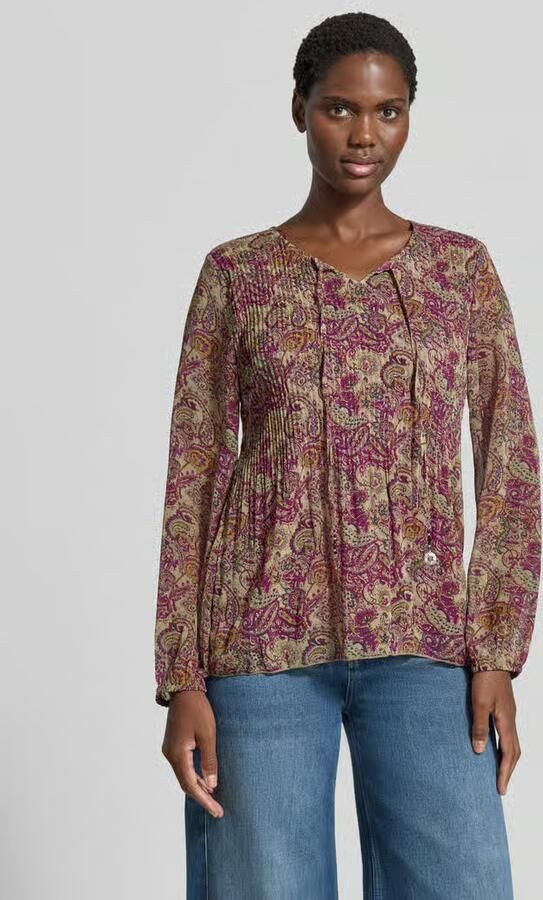 ZABAIONE relaxed fit blouse met all-over paisleyprint model 'Leonora' - Foto 2