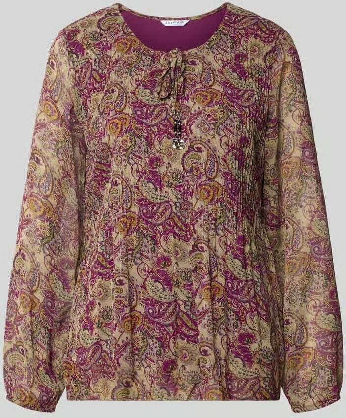 ZABAIONE relaxed fit blouse met all-over paisleyprint model 'Leonora' - Foto 2
