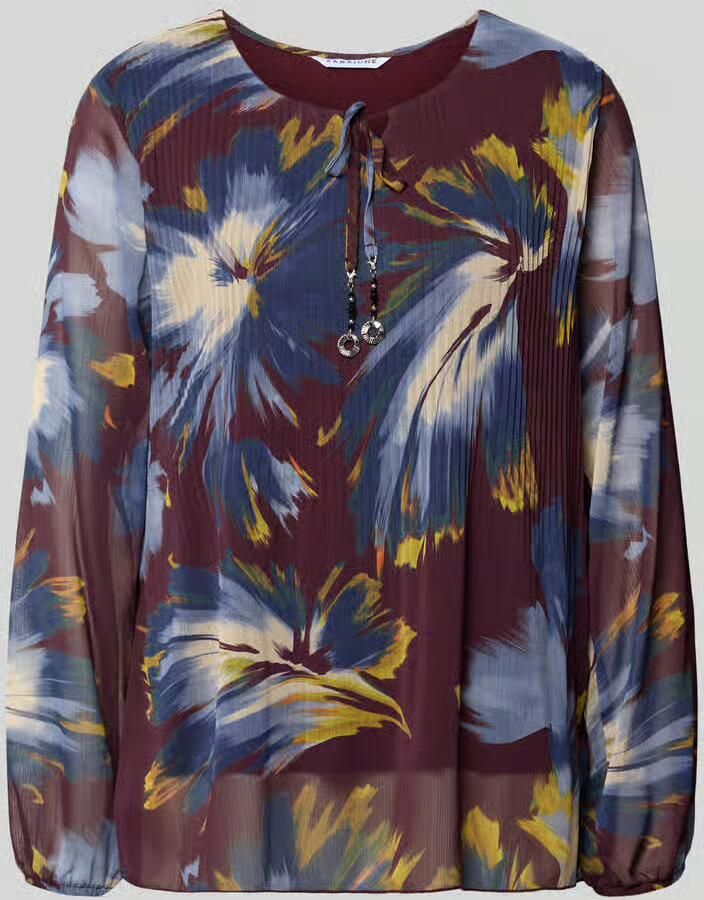 ZABAIONE relaxed fit blouse met all-over paisleyprint model 'Leonora'