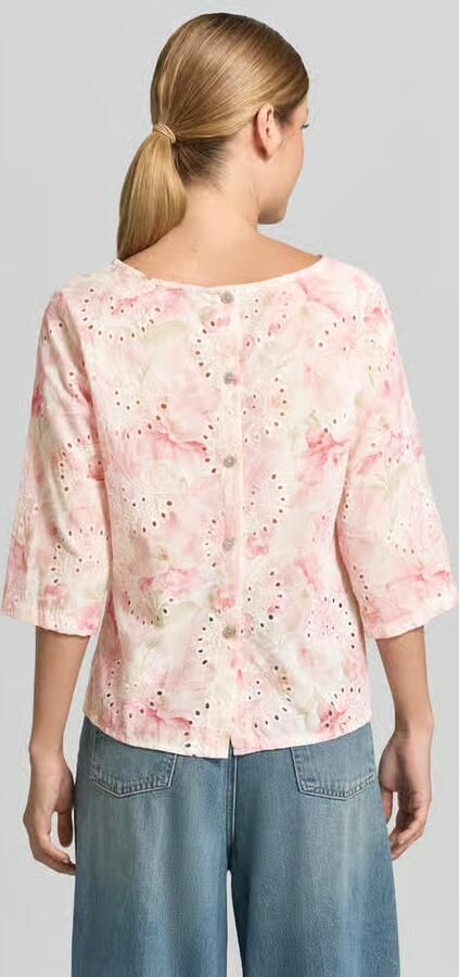 ZABAIONE relaxed fit blouse met opengewerkte borduursels model 'Lola' - Foto 3