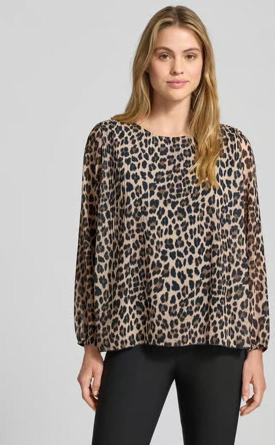 ZABAIONE Relaxed fit blouse met ronde hals