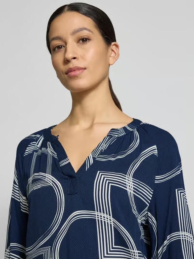ZABAIONE Relaxed fit Blouse van pure viscose Model 'Cornelia'