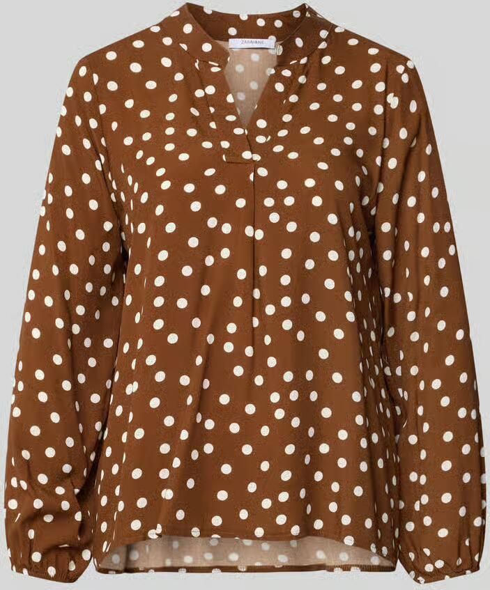 ZABAIONE relaxed fit blouse van pure viscosemix model 'Valeria'