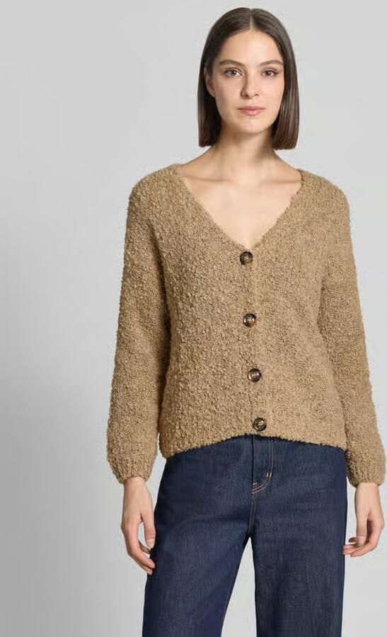 ZABAIONE relaxed fit gebreid jack van mix van wol en viscose model 'Sofia' - Foto 2