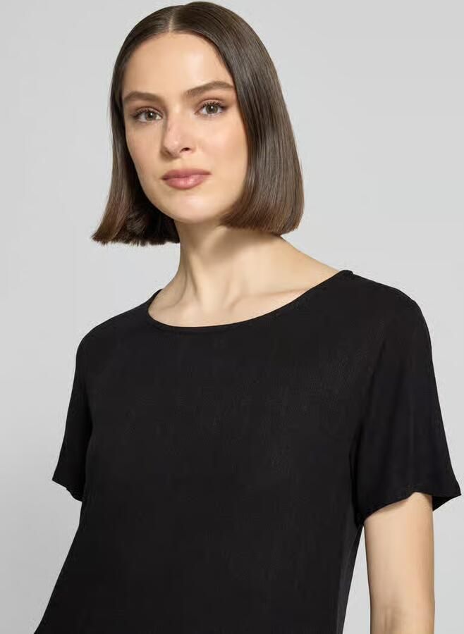 ZABAIONE relaxed fit jurk van viscosemix model 'Tara'