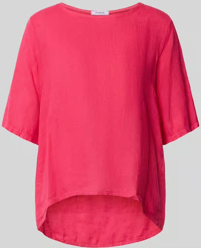 ZABAIONE relaxed fit linnen blouse met 1 2-mouwen model 'Pa44ulaa'