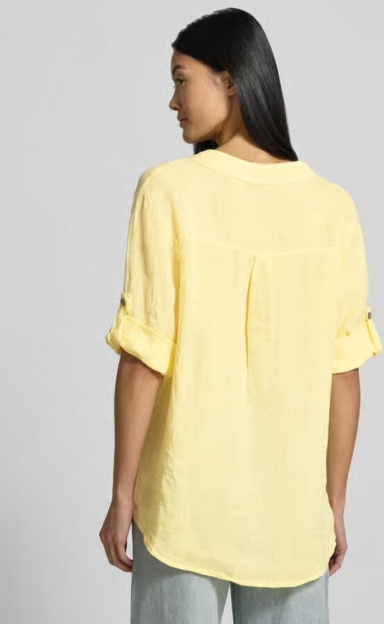 ZABAIONE relaxed fit linnen blouse met v-hals model 'Is44sii' - Foto 2