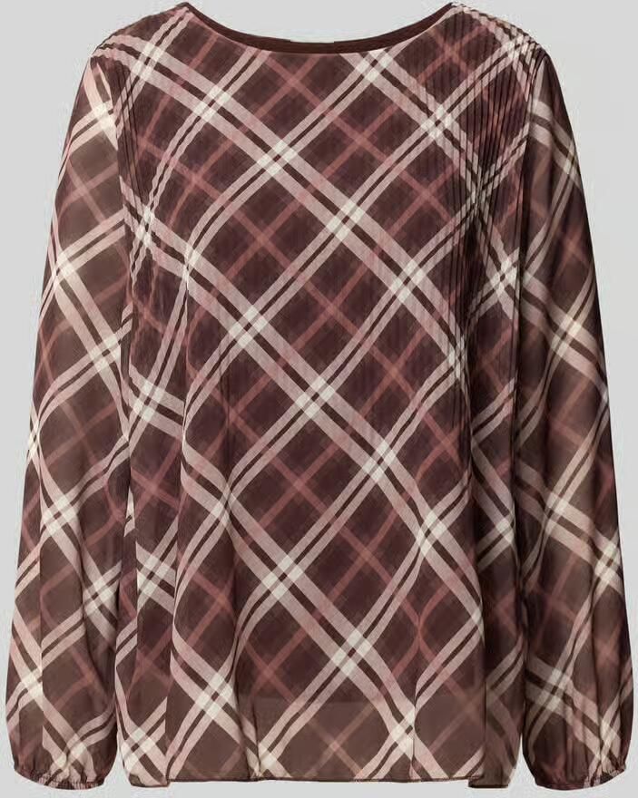 ZABAIONE relaxed fit shirt met lange mouwen met ruitmotief model 'Al44icee'