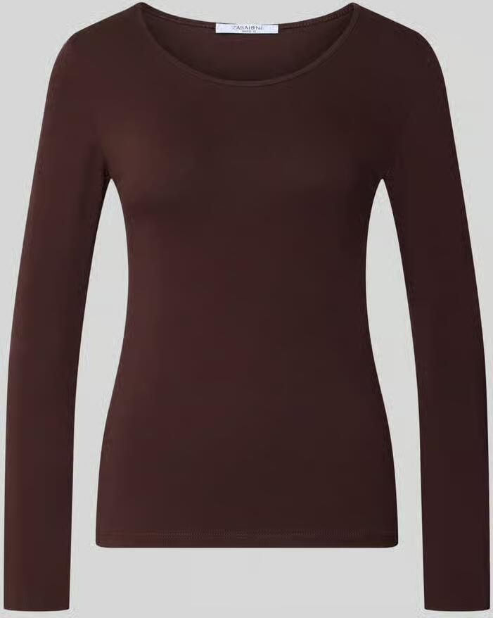 ZABAIONE shirt met lange mouwen met ronde hals