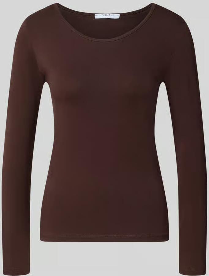 ZABAIONE Shirt met lange mouwen met ronde hals model 'Mi44laa'