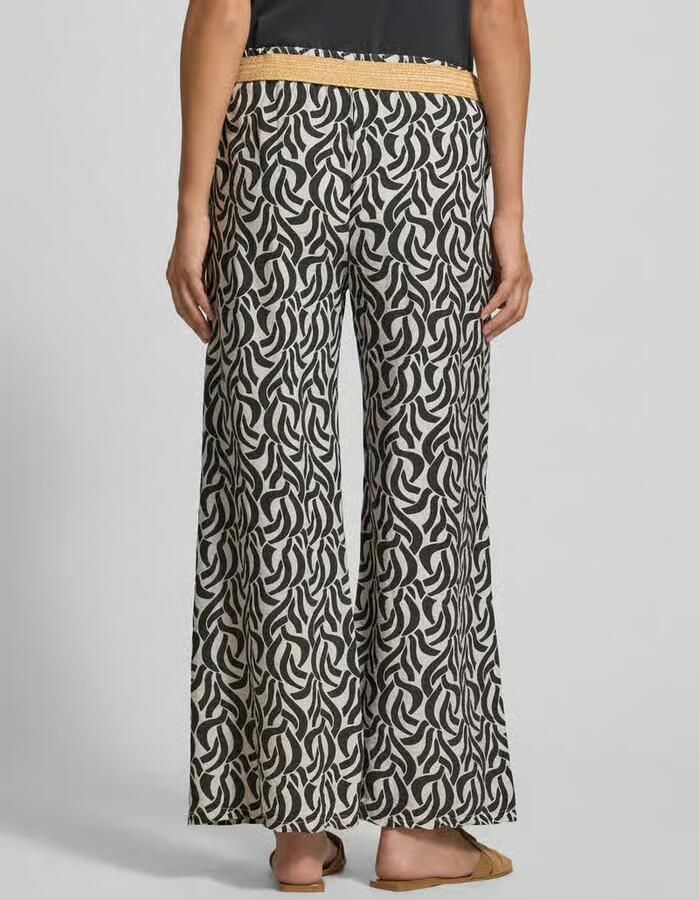 ZABAIONE Stoffen broek van viscosemix met riem model 'Mi44laa' - Foto 2