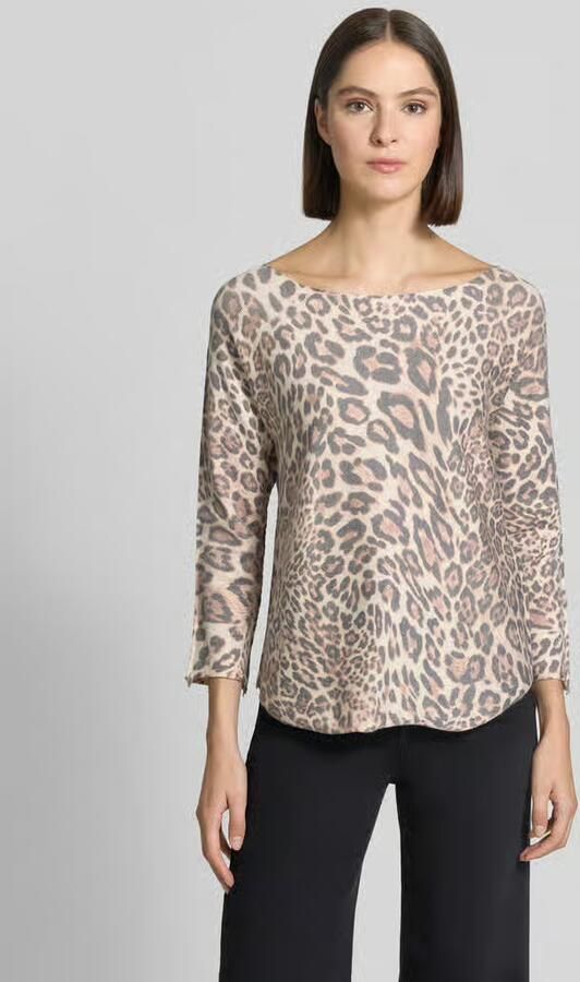 ZABAIONE T-shirt van viscosemix met structuurpatroon model 'Samara' - Foto 2
