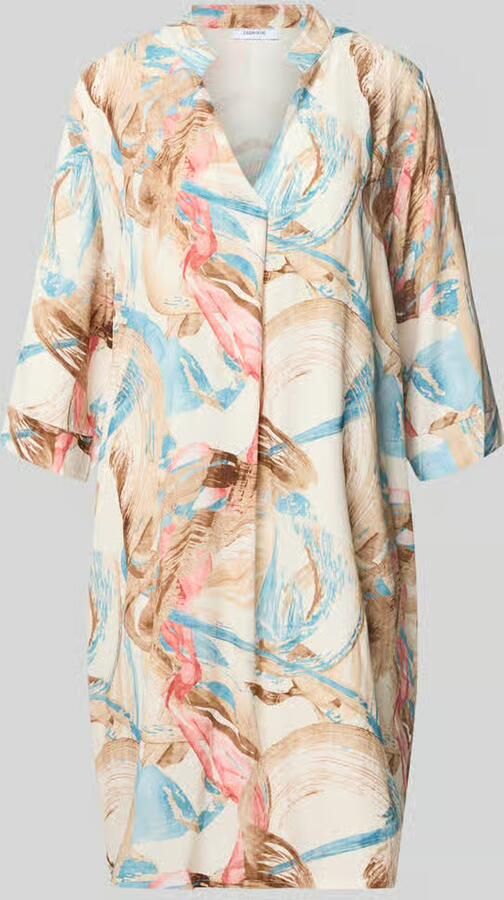 ZABAIONE Tunika-jurk van viscose met V-hals model 'Ge44rdaa'