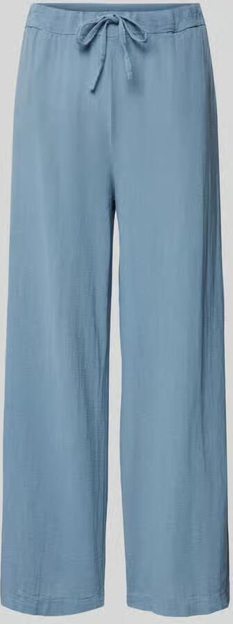 ZABAIONE Wide leg broek met tunnelkoord model 'Cl44arissa'