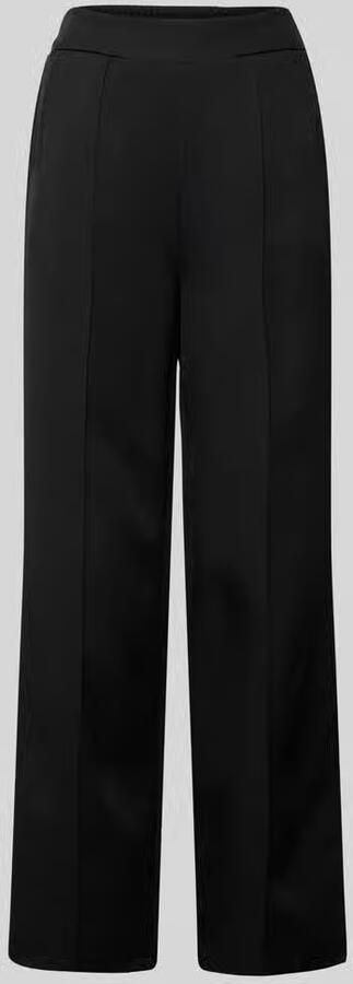 ZABAIONE Wide leg stoffen broek met vaste persplooien - Foto 2