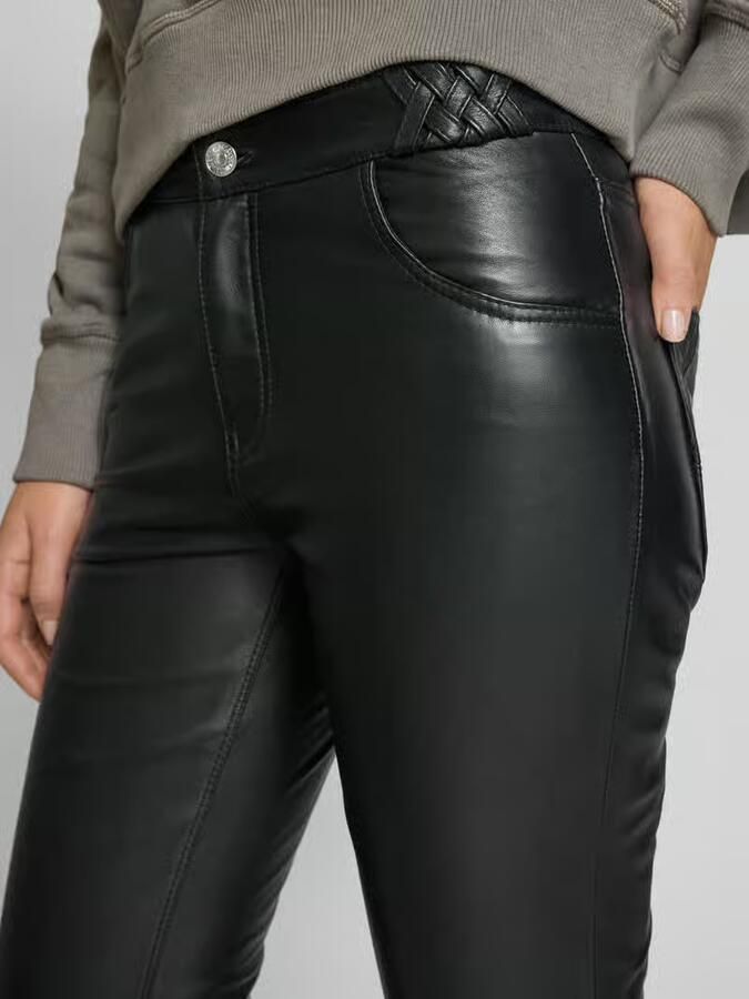 Zadig & Voltaire Flared leren broek in 5-pocketmodel model 'PUSH CUIR LISSE'