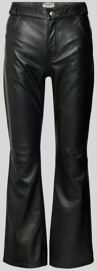 Zadig & Voltaire Flared leren broek in 5-pocketmodel model 'PUSH CUIR LISSE' - Foto 2