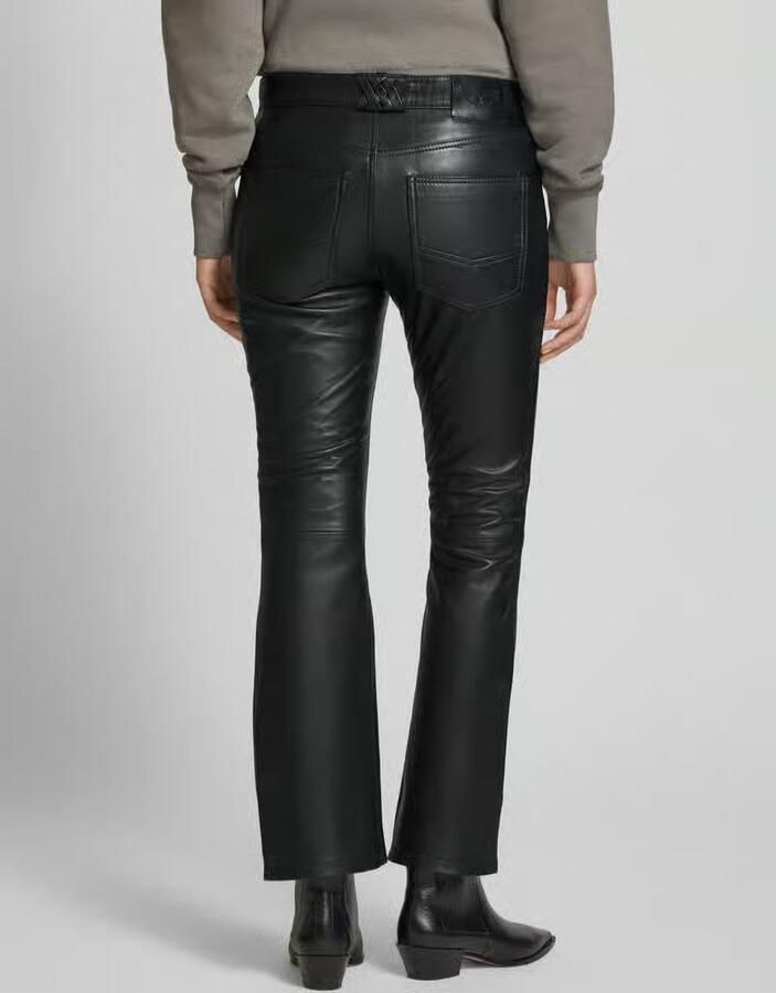 Zadig & Voltaire Flared leren broek in 5-pocketmodel model 'PUSH CUIR LISSE' - Foto 2