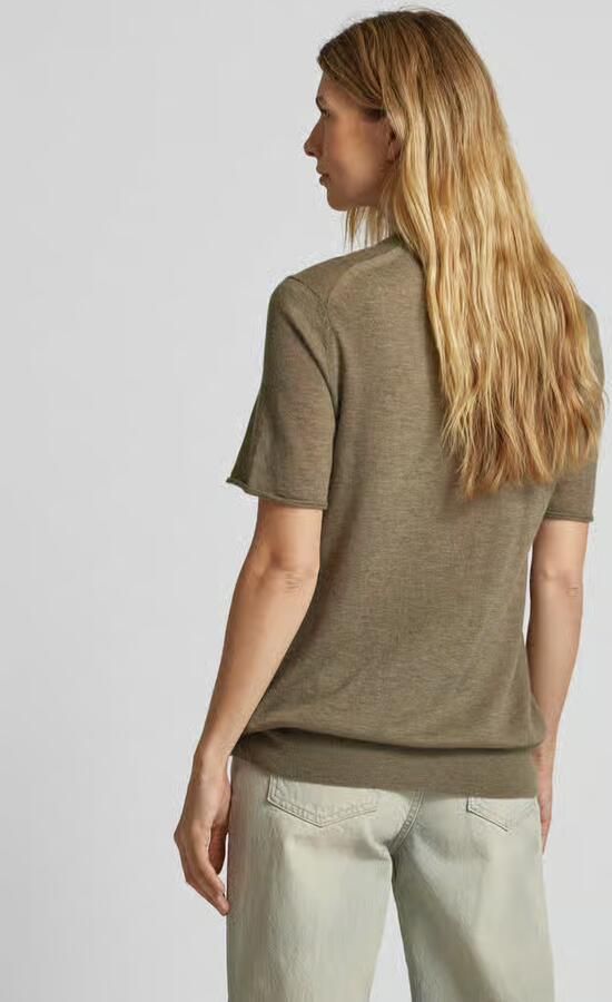 Zadig & Voltaire Gebreid kasjmier shirt met strass-steentjes model 'IDA'