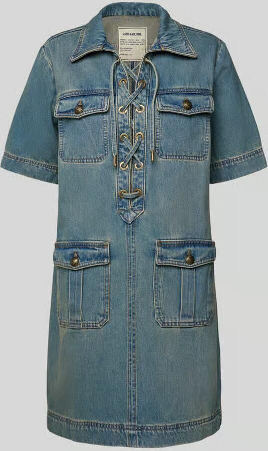 Zadig & Voltaire Jeansjurk met klepzakken model 'RECORD' - Foto 2