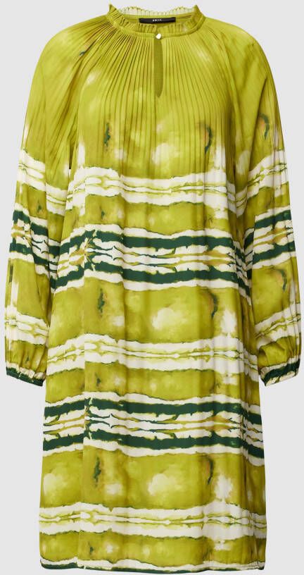 Zero Mini-jurk in batiklook met druppelvormige hals