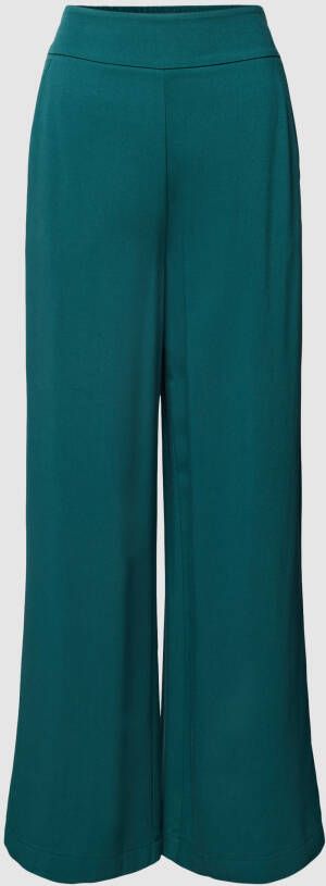 Zero Stoffen broek van viscose met steekzakken