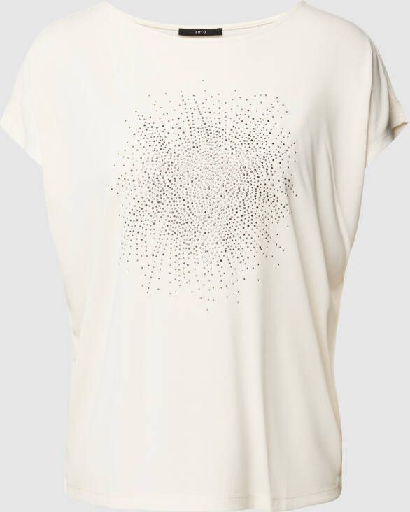 Zero T-shirt met siersteentjes
