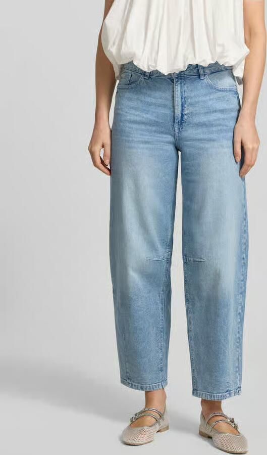 Zero barrel fit jeans met steekzakken - Foto 3