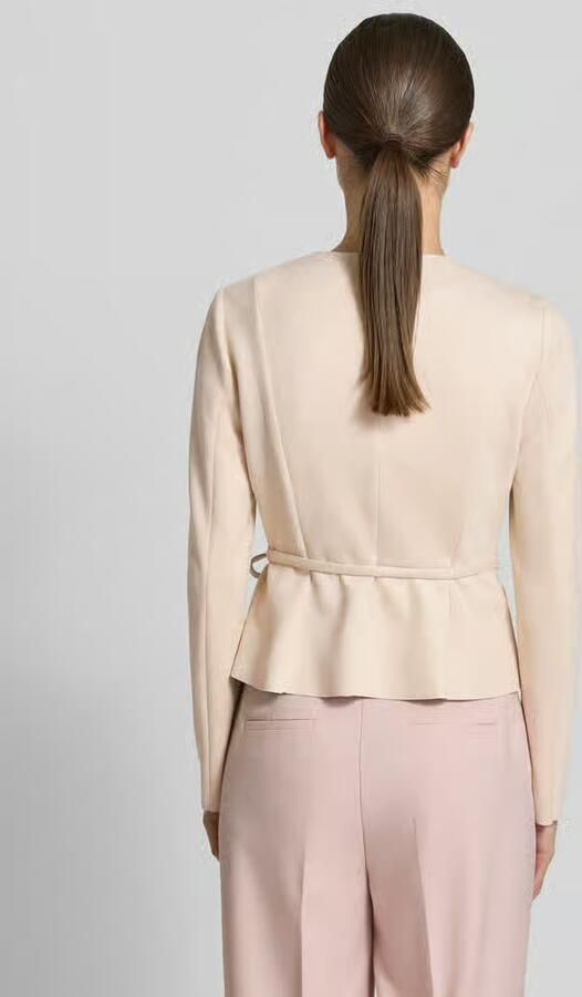 Zero blazer met ritssluiting en strikceintuur - Foto 4