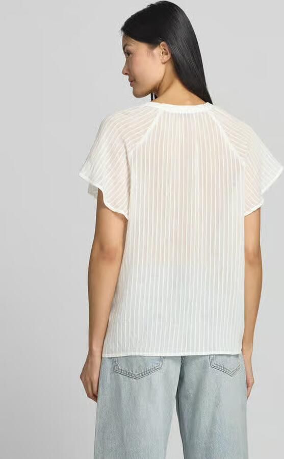 Zero Blouses T-shirt van viscosemix met raglanmouwen - Foto 2