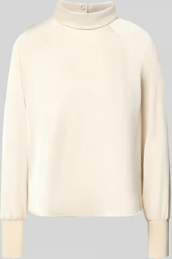 Zero Regular fit blouseshirt met opstaande kraag en knoopsluiting aan de achterkant