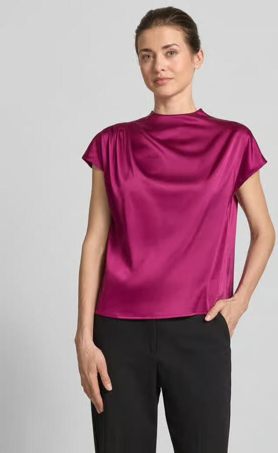 Zero Blouseshirt met ronde hals en kapmouwen - Foto 2