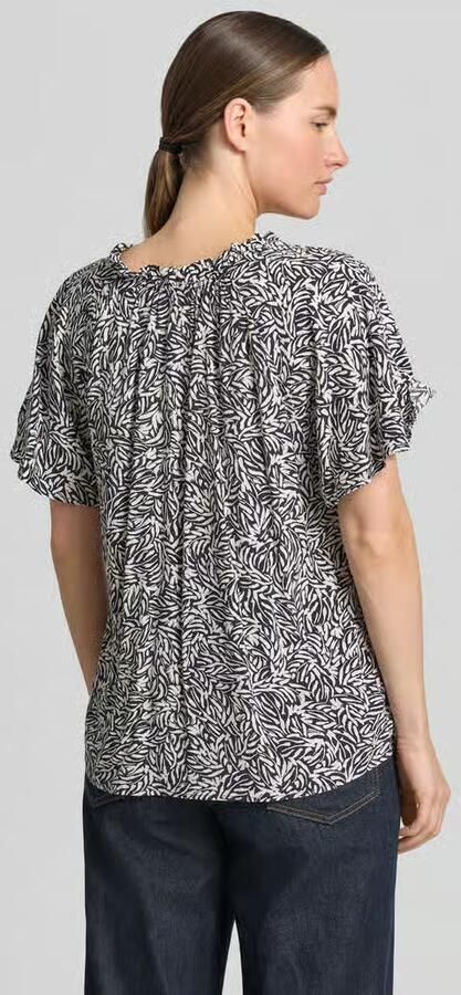 Zero Blouseshirt van viscose in all-over look - Foto 3