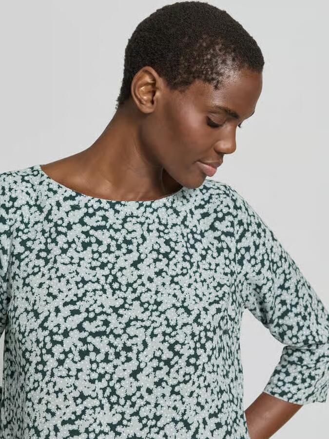 Zero Blouseshirt van viscose met 3 4-mouw - Foto 2