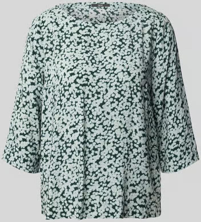 Zero Blouseshirt van viscose met 3 4-mouw - Foto 3