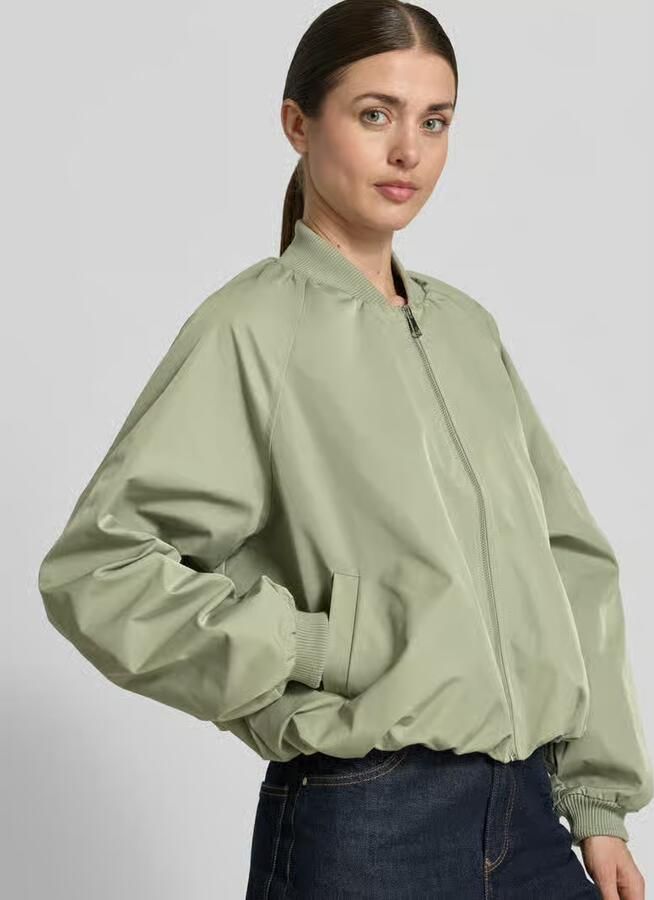 Zero blouson met elastische mouwboorden en ritssluiting