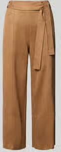 Zero Broek in leerlook met strikceintuur - Foto 1