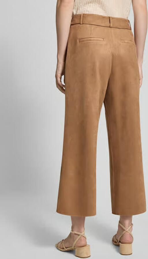 Zero Broek in leerlook met strikceintuur - Foto 4
