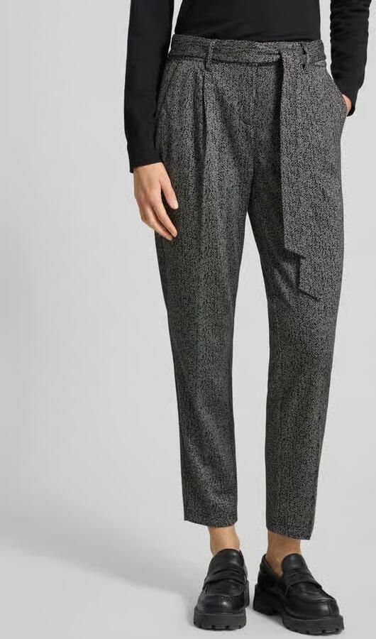 Zero Broek in verkorte pasvorm met knoopsluiting - Foto 2