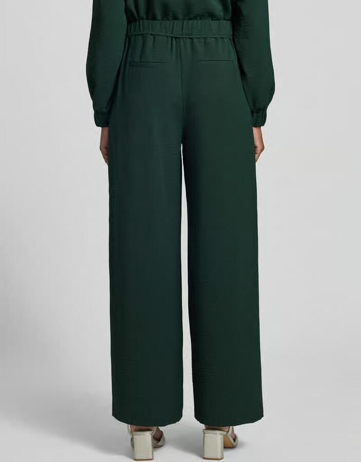 Zero Broek met elastische tailleband en bindceintuur