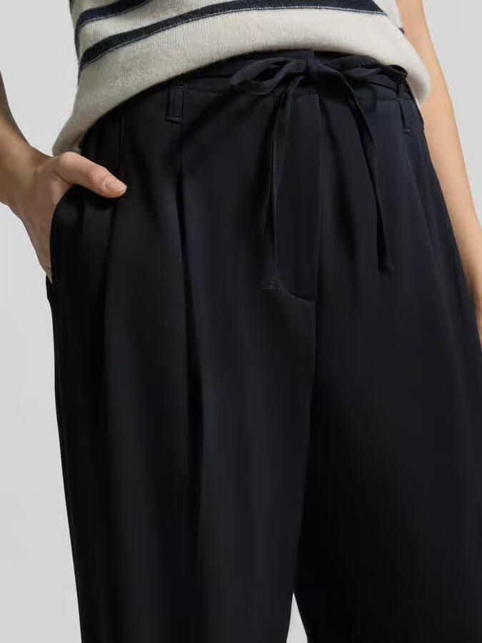 Zero Broek met wijde pijpen en strikceintuur - Foto 2