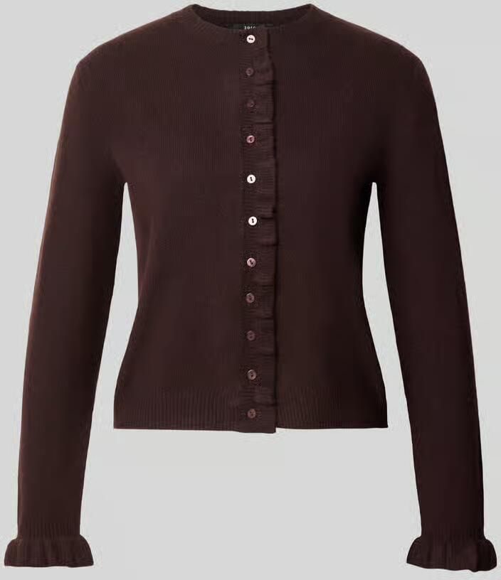 Zero Gebreid vest met ruches