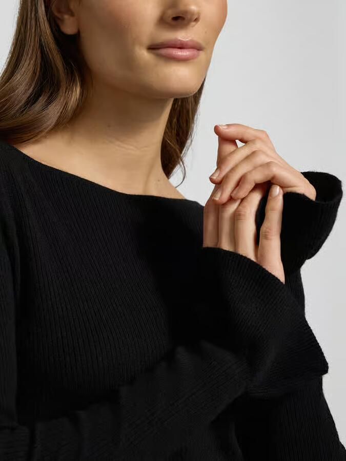Zero Gebreide pullover met boothals