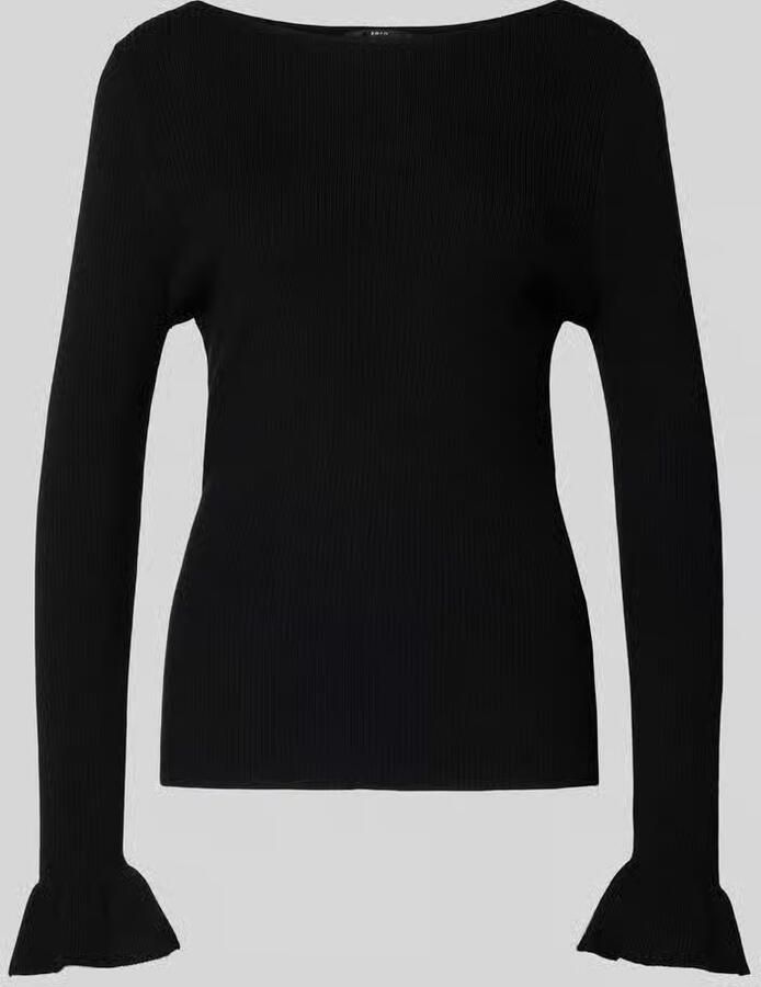 Zero Gebreide pullover met boothals - Foto 2