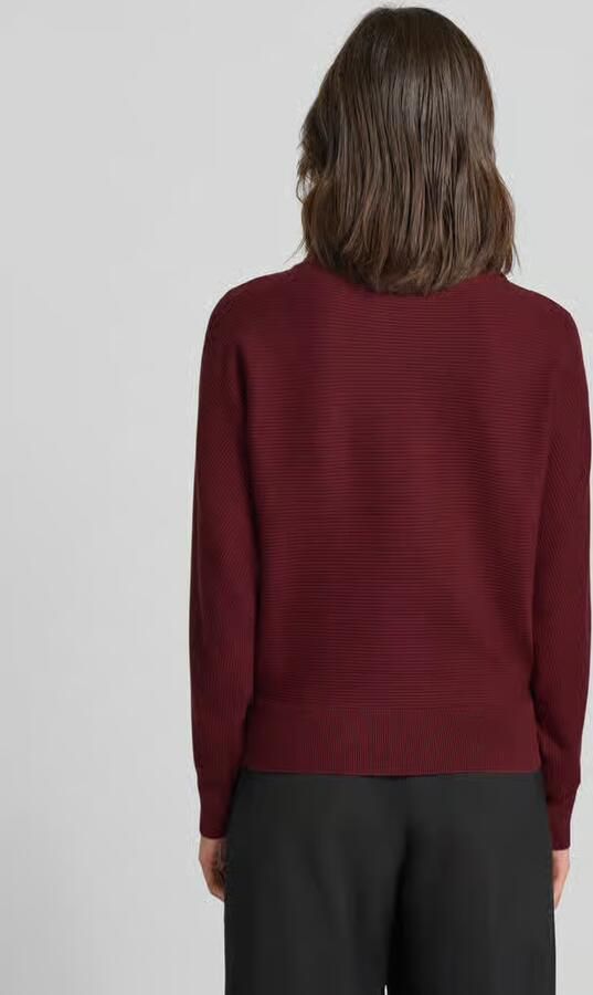 Zero Gebreide pullover van viscosemix met opstaande kraag