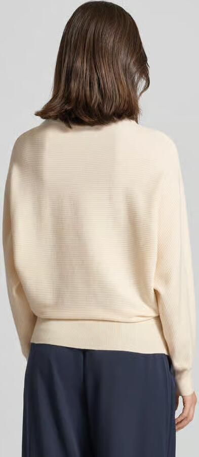 Zero Gebreide pullover van viscosemix met opstaande kraag