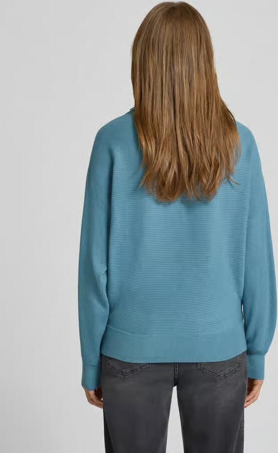 Zero Gebreide pullover van viscosemix met opstaande kraag