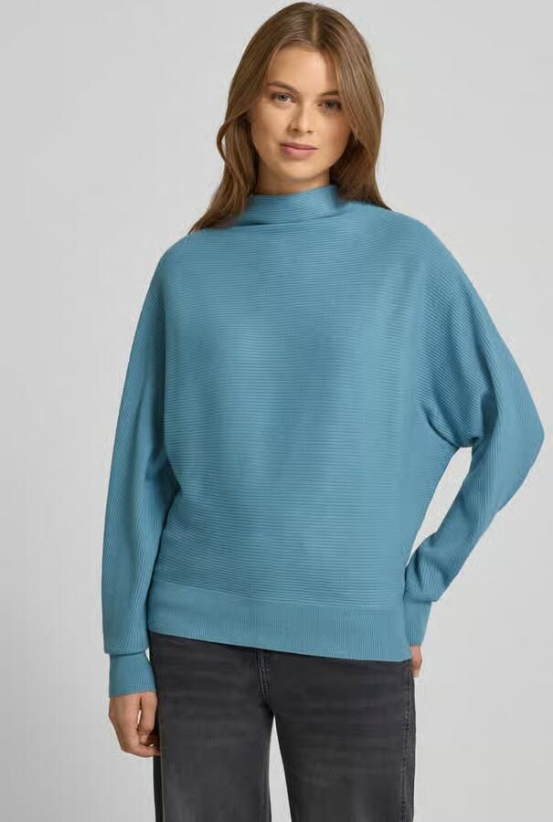 Zero Gebreide pullover van viscosemix met opstaande kraag - Foto 2