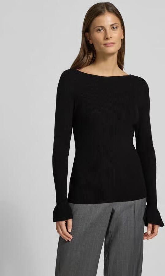 Zero Gebreide pullover met boothals - Foto 4