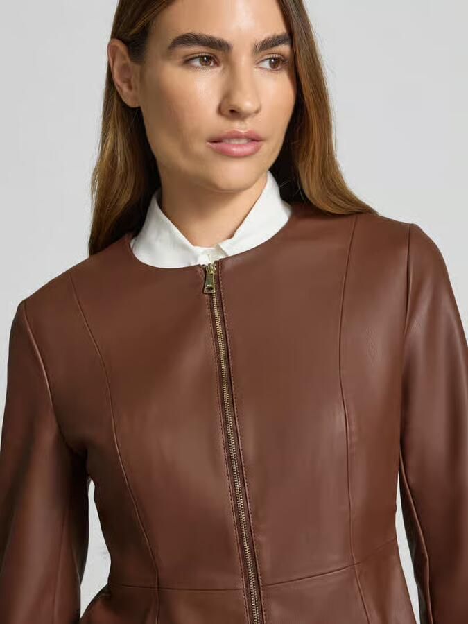 Zero Jack in leerlook met ritssluiting